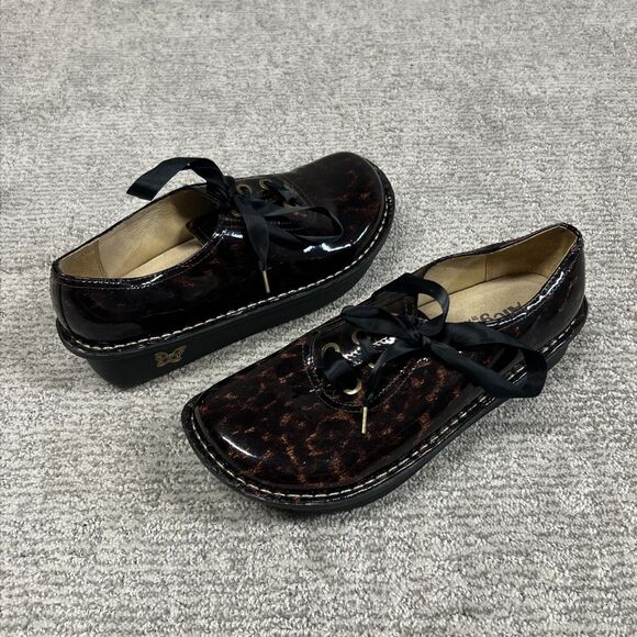 Algeria Abbi Platform Lace Up Comfort Shoes Womens 39 9 Tortoise Shell ABB-407 - Picture 7 of 9